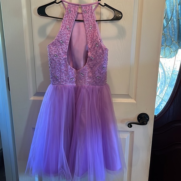 Purple beaded and Tulle party dress. Worn once. - Picture 5 of 7